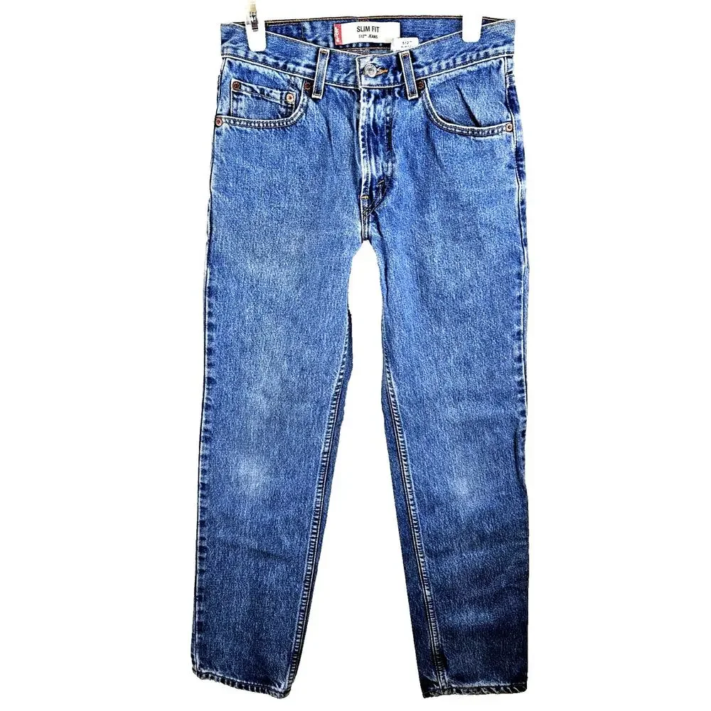 Levi's 511 Men's Size 28X29 Slim Fit Denim Jeans Blue 100% Cotton Y2K